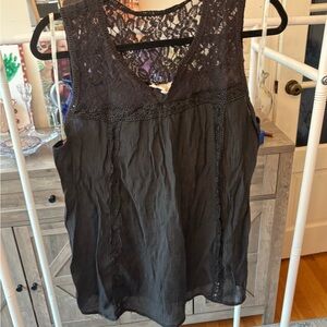 Blu Pepper Black Lace Blouse